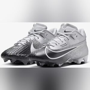 Nike Vapor Edge Elite 360 2 Men’s 9 Silver/Black Football Cleats DA5457-003